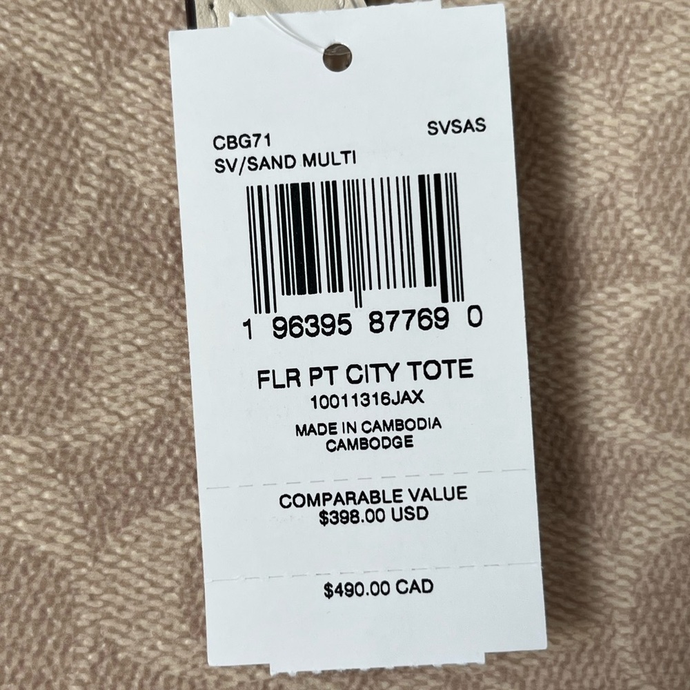 ✅Coach City Tote In Signature Floral - Picture 7 of 13